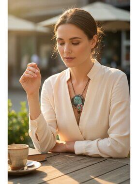 Rare Apollinariya Koprivnik 2019 "Coocoo Nest" Pendant Necklace